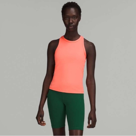 Lululemon Align Waist Length Racerback Tank Top Raspberry Cream Nulu Size 6 Smal - Picture 5 of 8